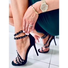 Sandale na štiklu Noelle Black crna 1