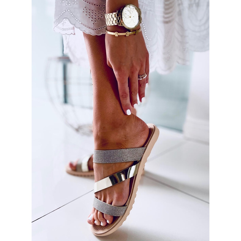 Ženske Diarra Oro papuče zlatni 2