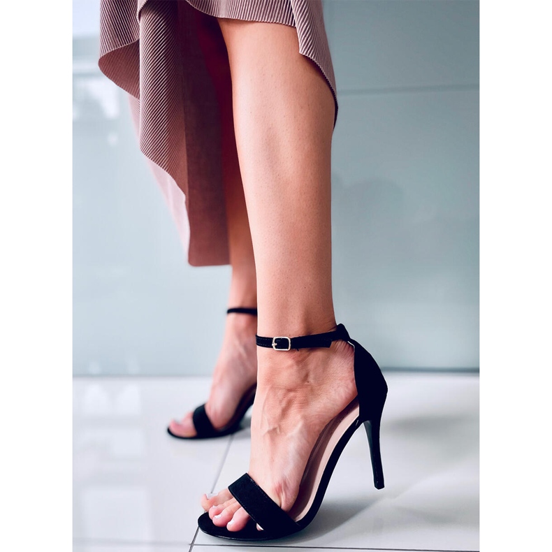 Sheila Crne sandale na visoku petu crno 1