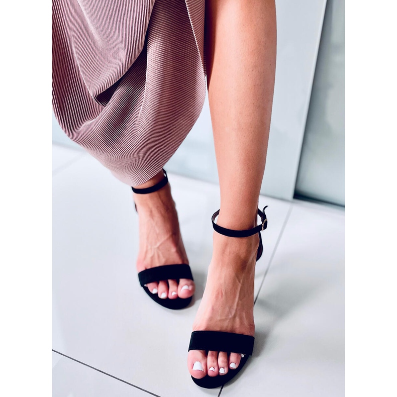 Sheila Crne sandale na visoku petu crna 2