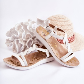 S.Barski Dječje sandale s kopčom u bijeloj boji bijela bijela 2