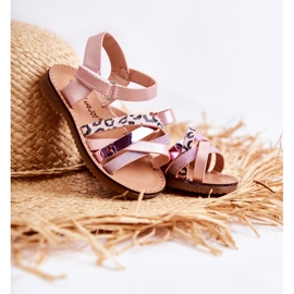 FR1 Dječje ružičaste ljetne sandale Nelson ružičasta ružičasta 1