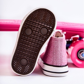 Dječje ružičaste visoke tenisice Catrina ružičasta ružičasta 2