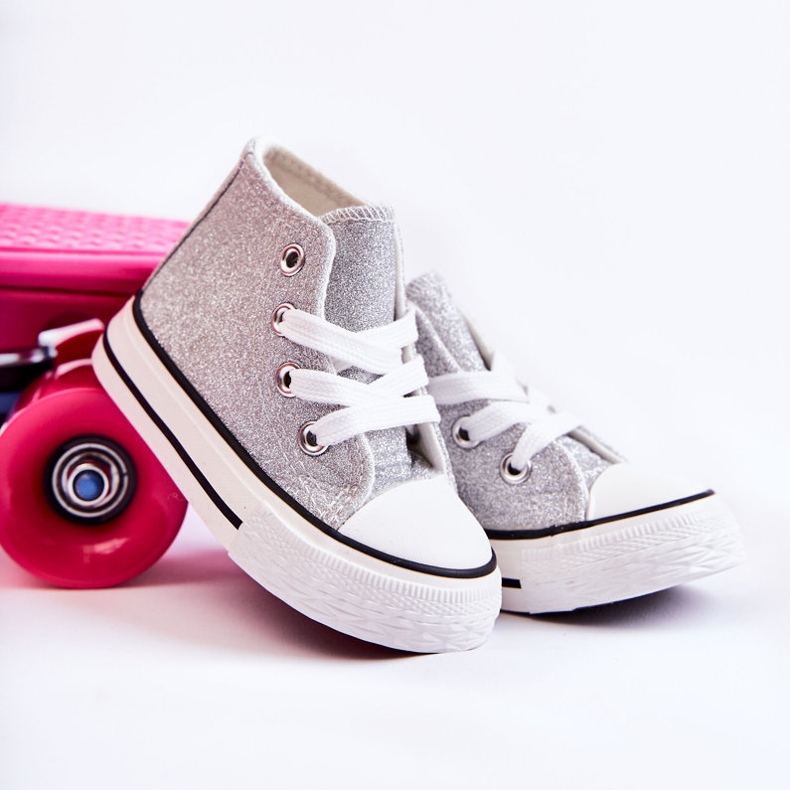 Dječje tenisice High Silver Catrina srebro srebro 1