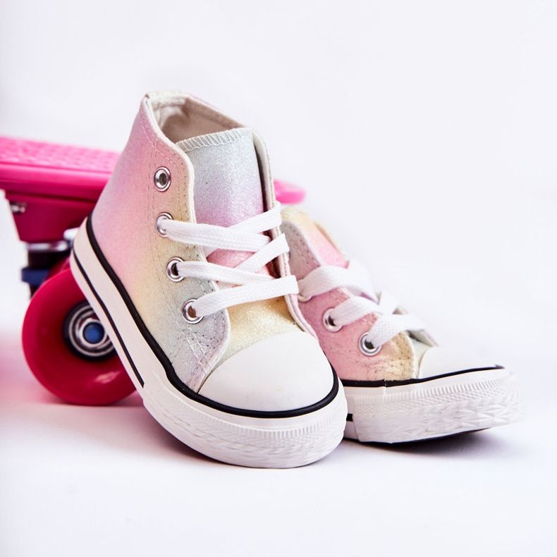 Dječje visoke tenisice Multicolor Blanka ružičasta ružičasta 1