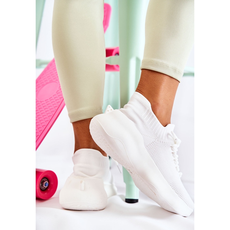 PS1 Bijele slip-on ženske sportske cipele Dalmiro bijela 2