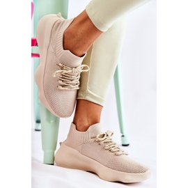 Svijetlo bež ženske sportske cipele Dalmiro slip-on 2