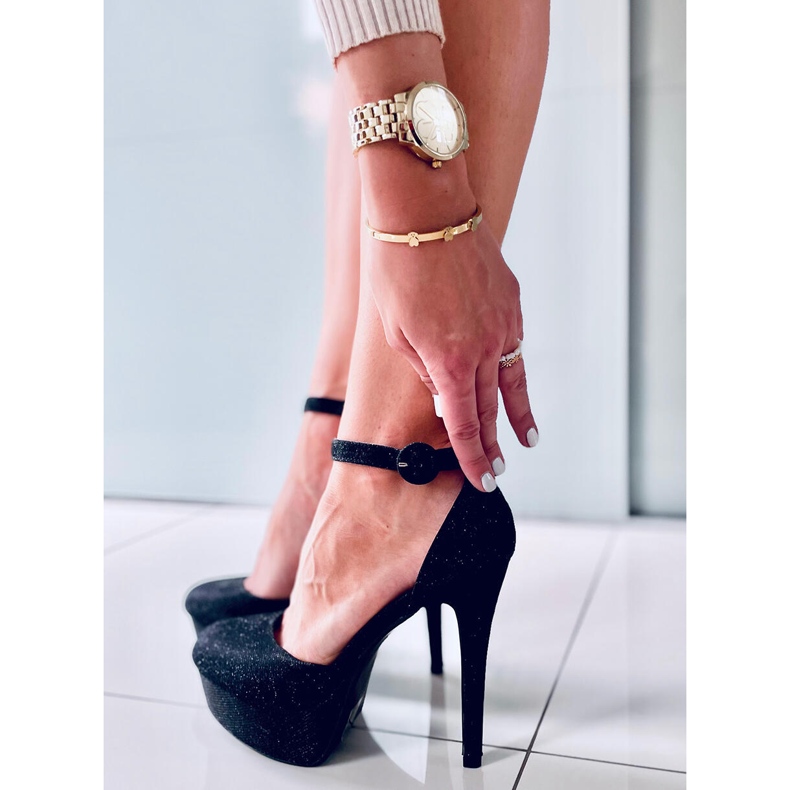 Pumpe na platformi Brooke Black crno 1