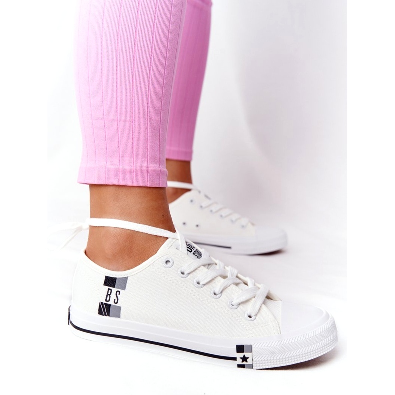 Klasične ženske tenisice Big Star HH274109 Bijele bijela 4