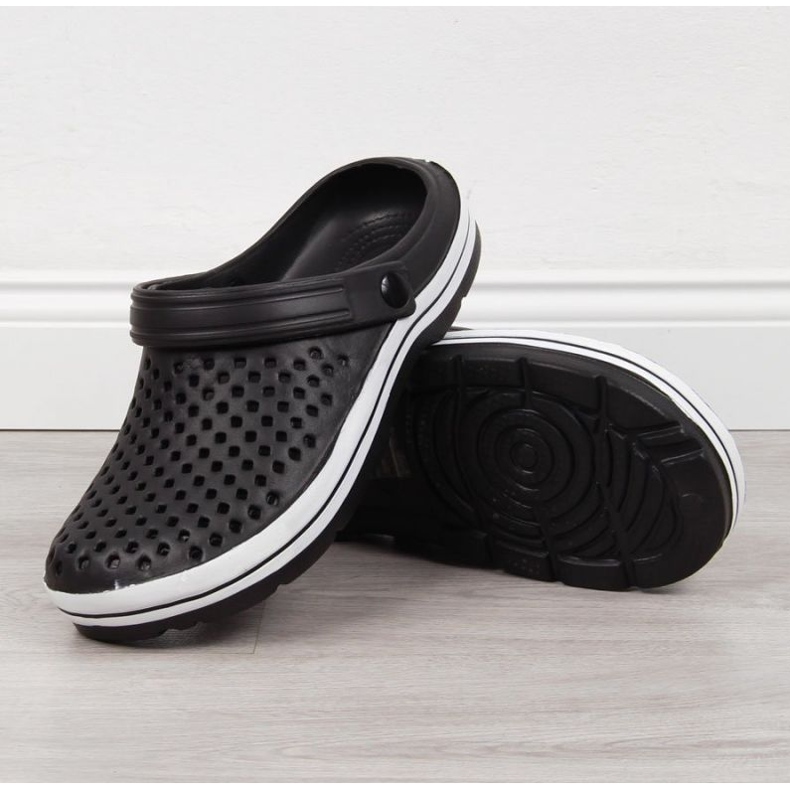 Novosti W EVE300A crne ažurne papuče crna 2