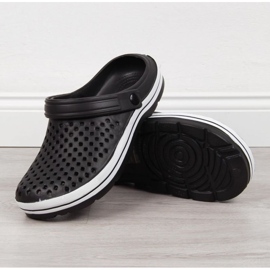 Novosti M EVE301A crne ažurne pjenaste papuče crno 2