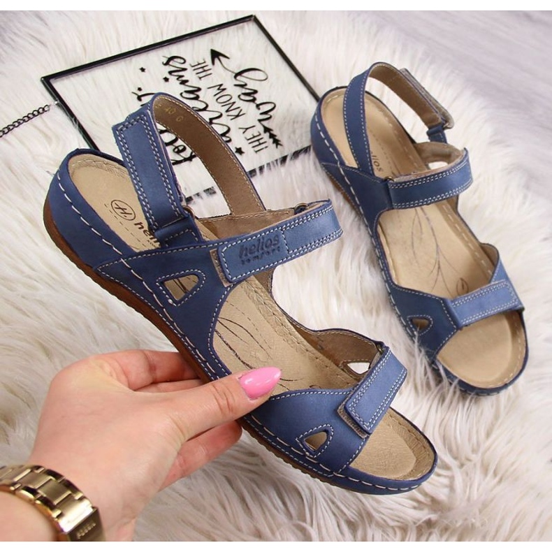 Udobne sandale Helios W H205A tamnoplave tamnoplava 1