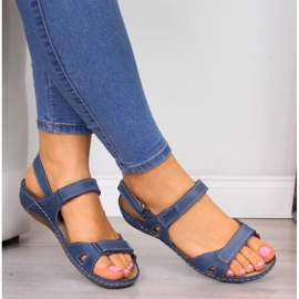 Udobne sandale Helios W H205A tamnoplave tamnoplava 2