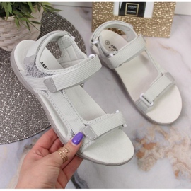 American Club W AM896B sive sandale na čičak 1