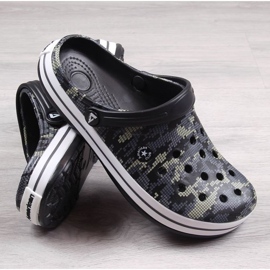 American Club Jr.AM578A crne camo papuče crna 2