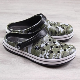 American Club Jr.AM578B kaki camo papuče zelena 1