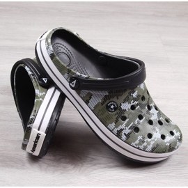 American Club Jr.AM578B kaki camo papuče zelena 2