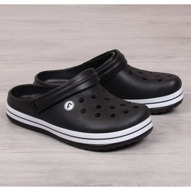 American Club Jr.AM633A papuče za bazen crne crna 1