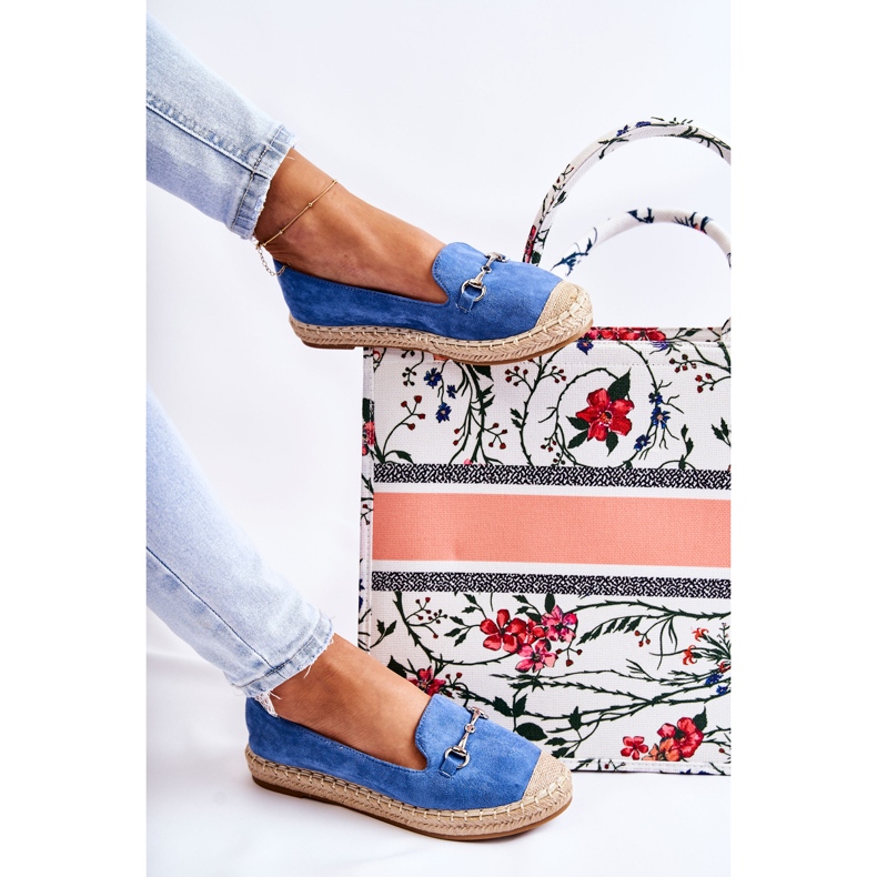 S.Barski Klasične ženske plave slip-on espadrile Oresa plava 2