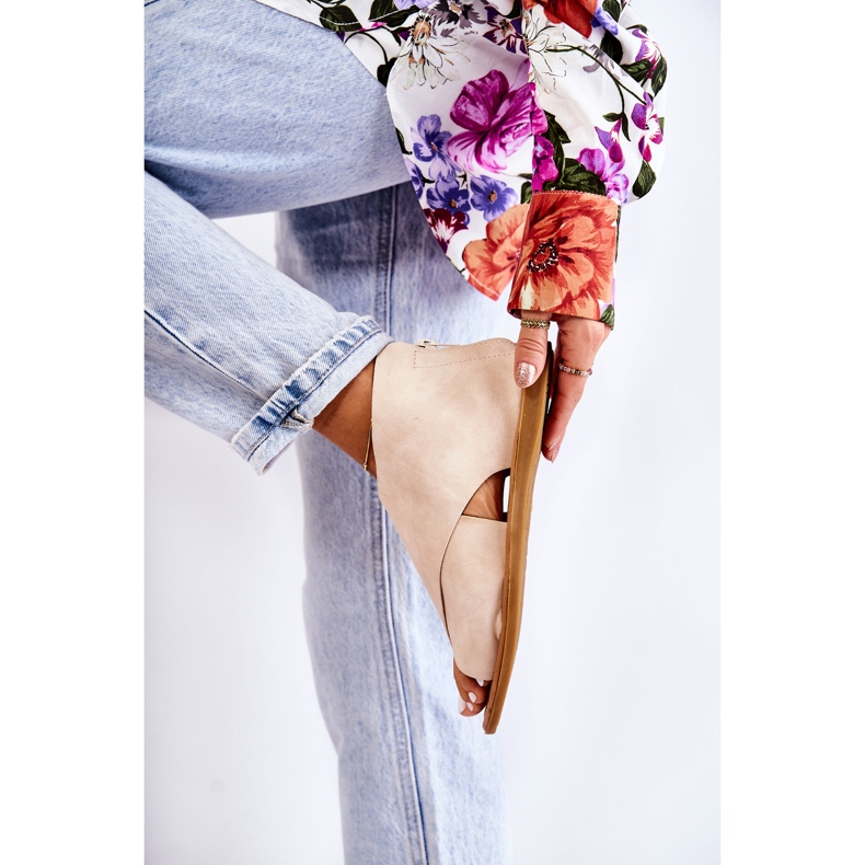 S.Barski Ženske kožne sandale Bež Catalise 2