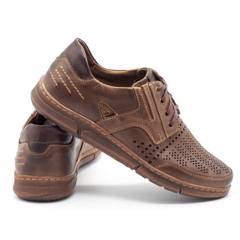 Polbut Muške cipele za slobodno vrijeme J55 za ljeto, smeđe smeđa 3