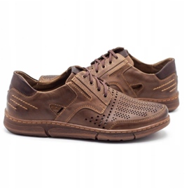 Polbut Muške cipele za slobodno vrijeme J55 za ljeto, smeđe smeđa 4