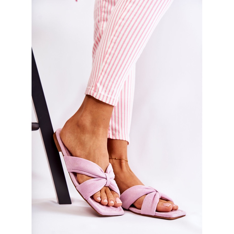 Ženske velur papuče svijetloljubičaste Vanilla Sky ljubičasta 1