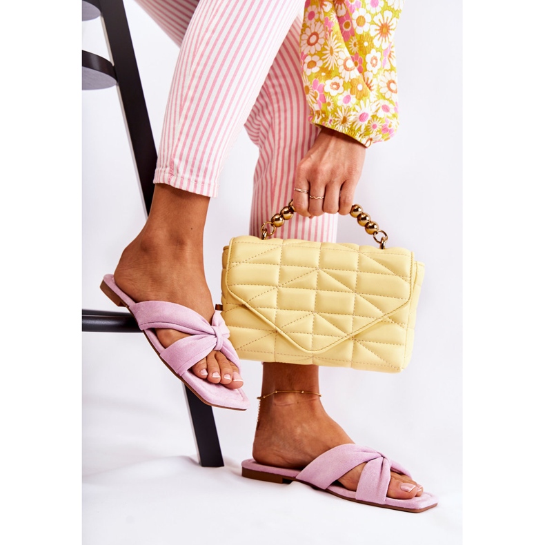 Ženske velur papuče svijetloljubičaste Vanilla Sky ljubičasta 2