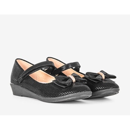 Dječje crne balerinke s tienne mašnom crna 1