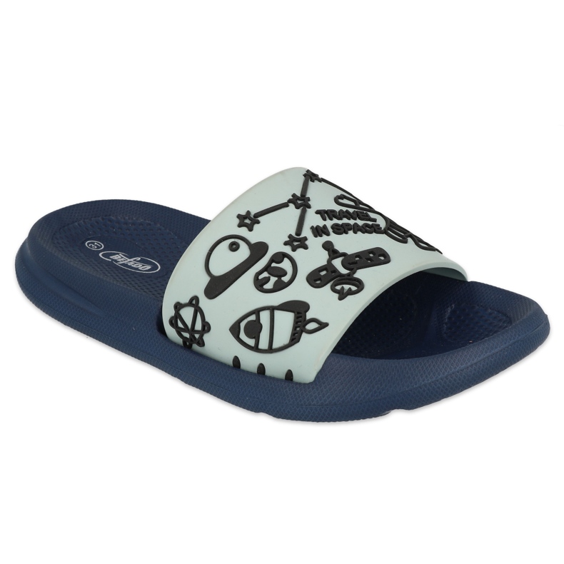 Befado dječje papuče od pjene - tirkizna 152Y009 višebojan plava 1