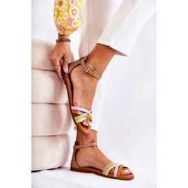 Modne ženske sandale Maciejka L4953-04 Multicolor bež višebojan 1