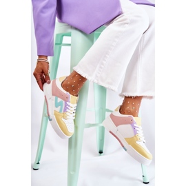 PS1 Ženske sportske cipele, bijeli i žuti Franjo bijela višebojan 1