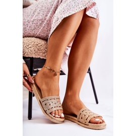 Ženske gumene papuče Golden Charis zlatna 2