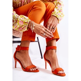 Ženske antilop sandale na petu narančasti Marconi 2