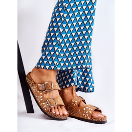 PG1 Smeđe Dalvio antilop papuče s kamenčićima smeđa 1