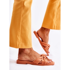 Modne ženske narančaste narančaste papuče Lorrie od antilopa narančasta 2