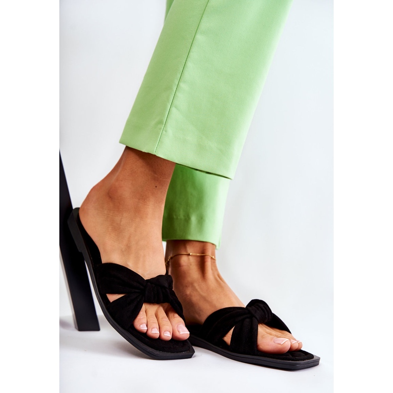 PG1 Ženske modne antilop crne papuče Lorrie crna 1