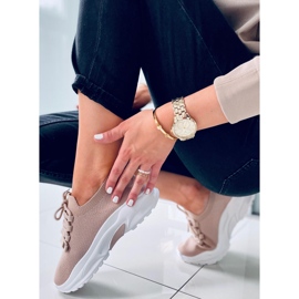 Wendy Khaki tenisice s čarapama bež 2