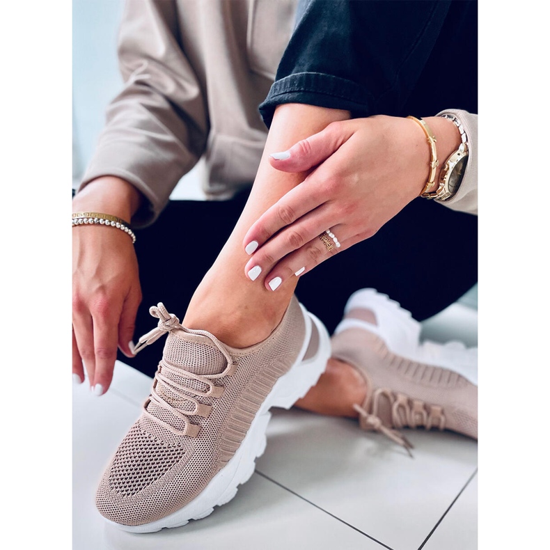 Thorne kaki tenisice s čarapama bež 1