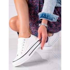 SHELOVET Tenisice na platformi bijela 1