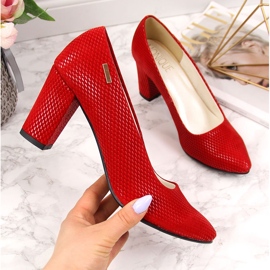 Pumpe na post crvene Monique crvena 1