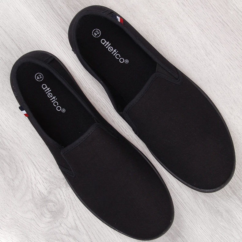 Crne Atletico muške slip-on tenisice crna 1