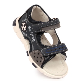 News Dječačke sandale s čičak tamnoplavim NOVOSTI raznobojna 1