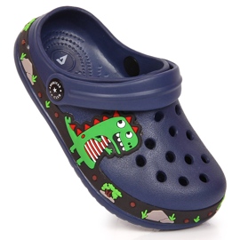 American Club Američki klub tamnoplave papuče s dinosaurom tamnoplava 1