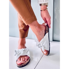 Moss White papuče od pluta bijela 1