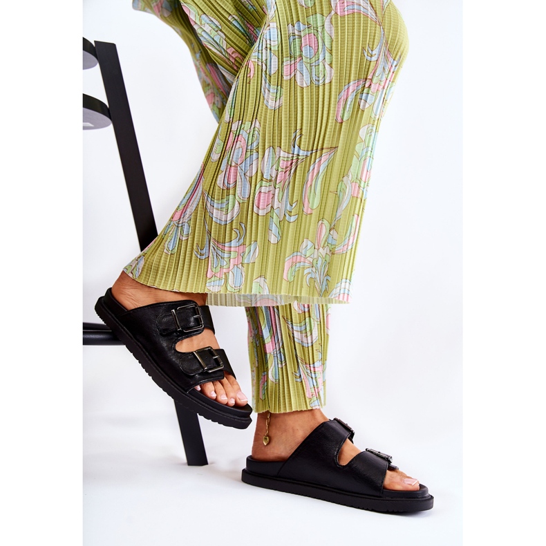 PJ1 Klasične ženske crne papuče Weston crno 1