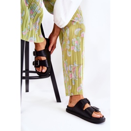 PJ1 Klasične ženske crne papuče Weston crna 2