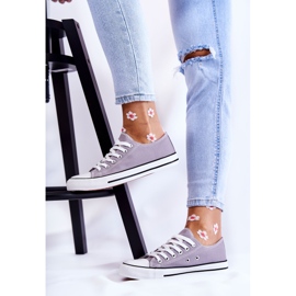 PJ1 Ženske klasične tenisice vezane sive Be Mine siva 2