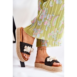 PS1 Ženske papuče na platformi sa školjkama crne Tolia crna 1