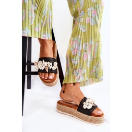 PS1 Ženske papuče na platformi sa školjkama crne Tolia crna 2